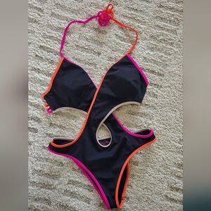 Victoria's Secret Neon Cut Out Swimsuit